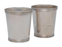 A Pair of American Silver Julep Cups