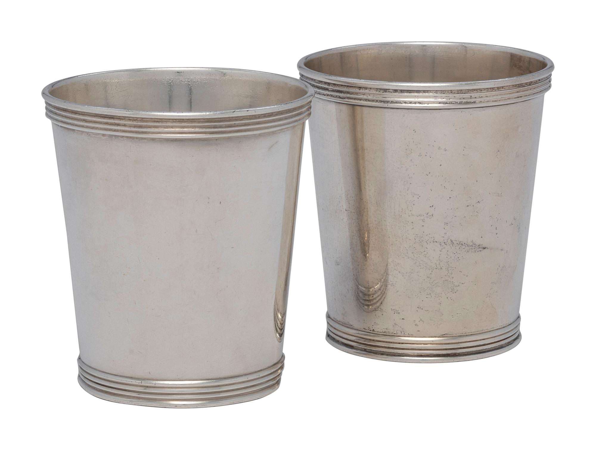 A Pair of American Silver Julep Cups