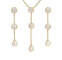 An 18 Karat Yellow Gold and Diamond "Pluie" Demi Parure, Van Cleef and Arpels, 11.90 dwts.