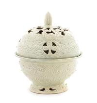 A Celadon Glazed Stoneware Censer Height 8 1/8 inches.
