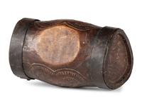 A Pennsylvania Dutch Carved Wood Canteen