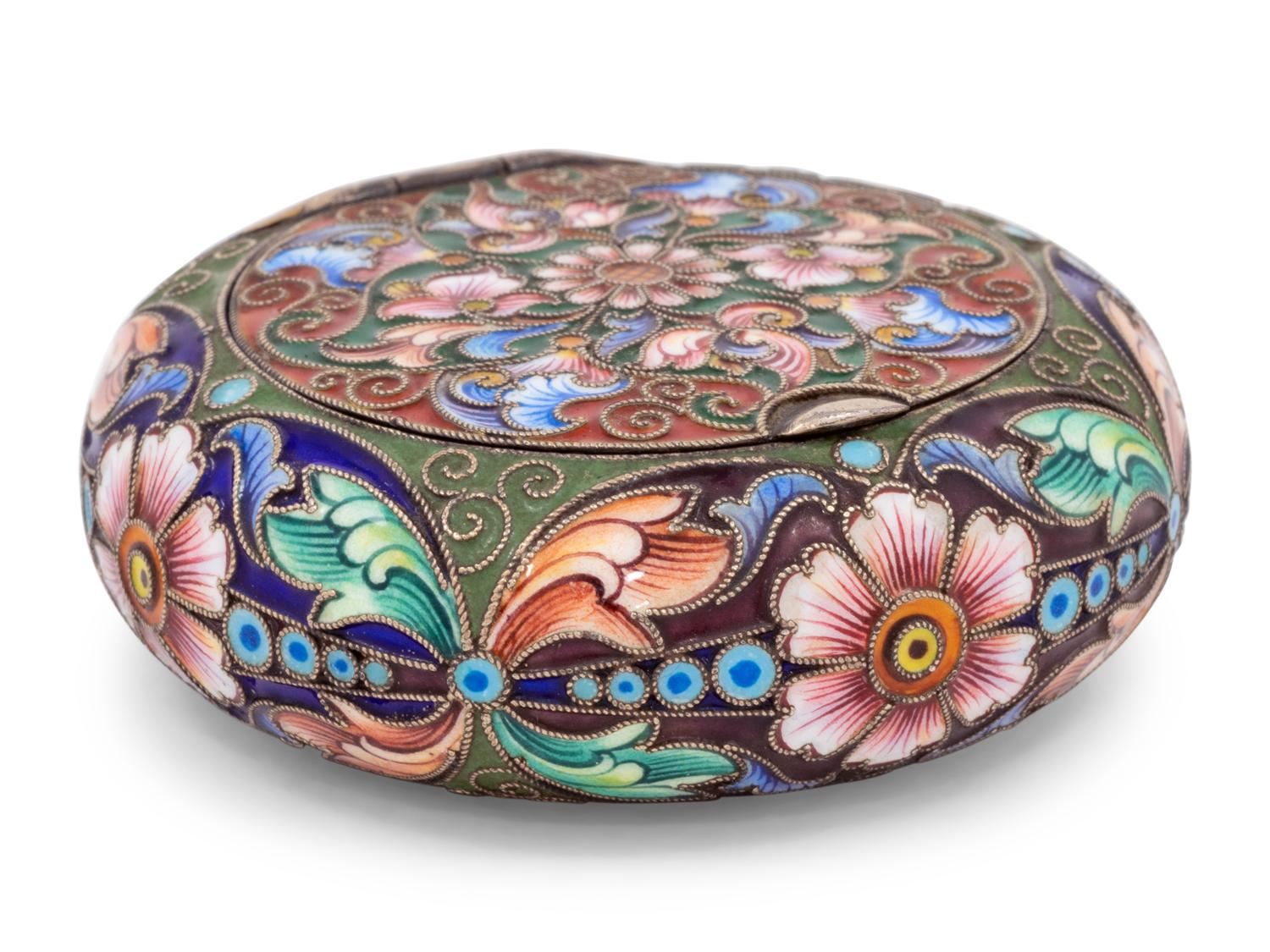 A Feodor Ruckert Enameled Snuff Box