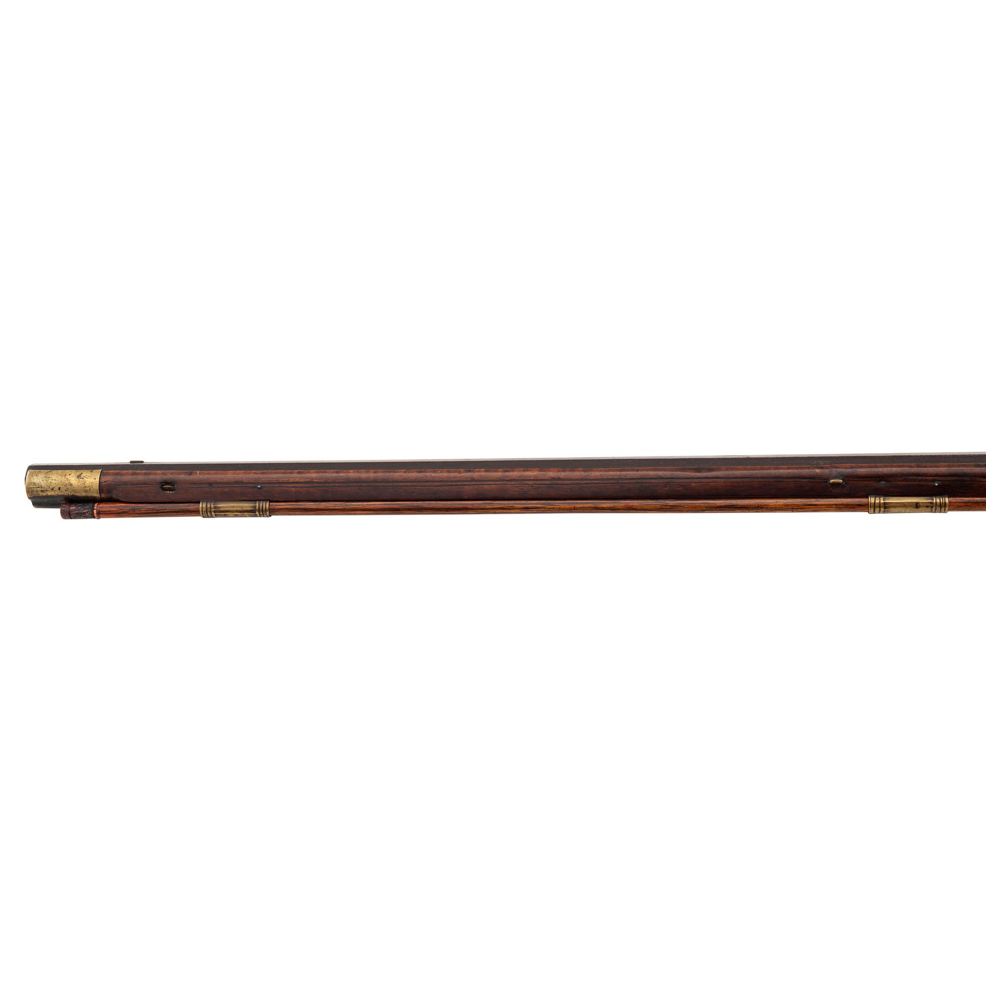 Highly Adorned Lehigh Valley Flintlock Rifle Attributed to Adam Knutz