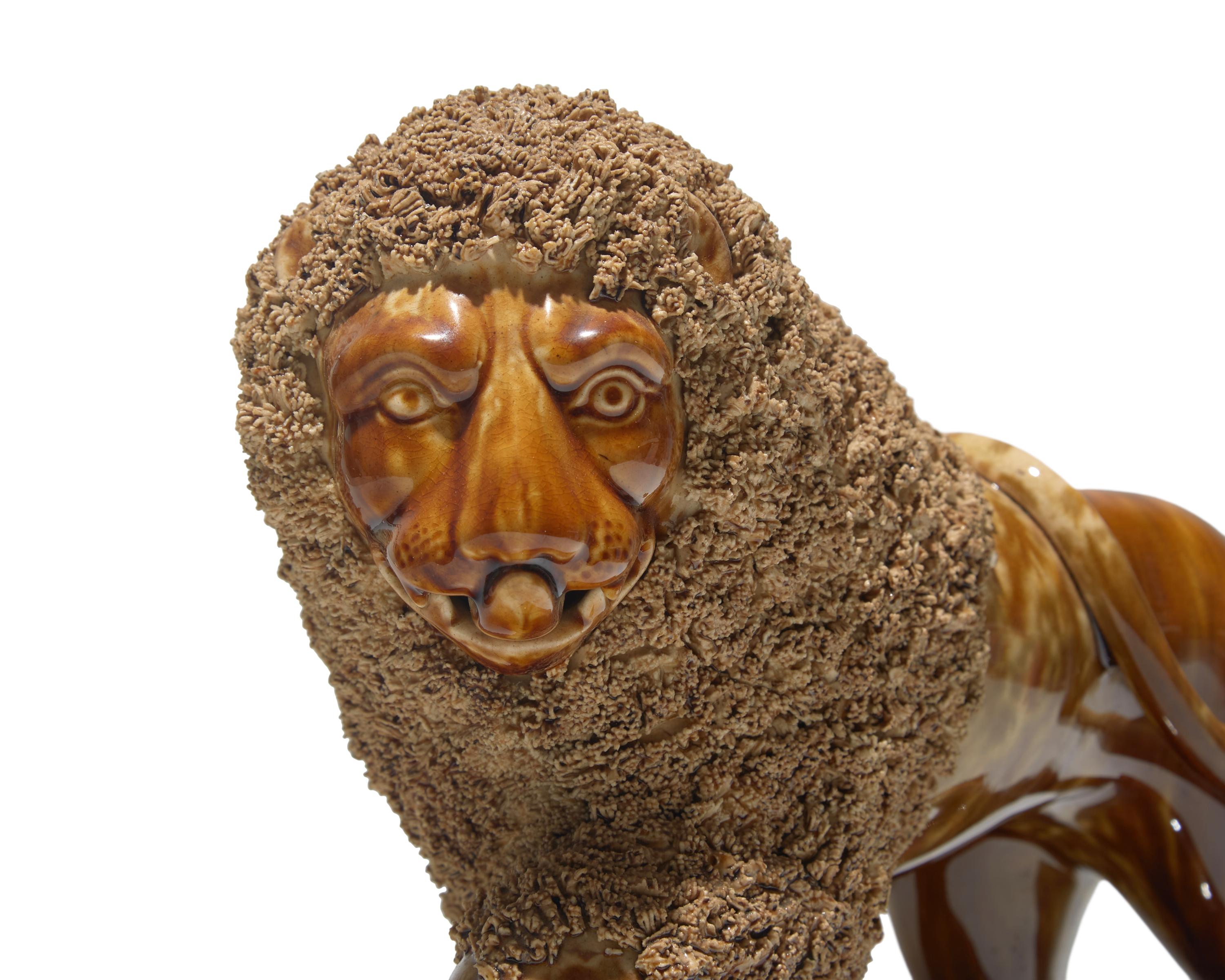 A Lyman Fenton Bennington Glazed Lion