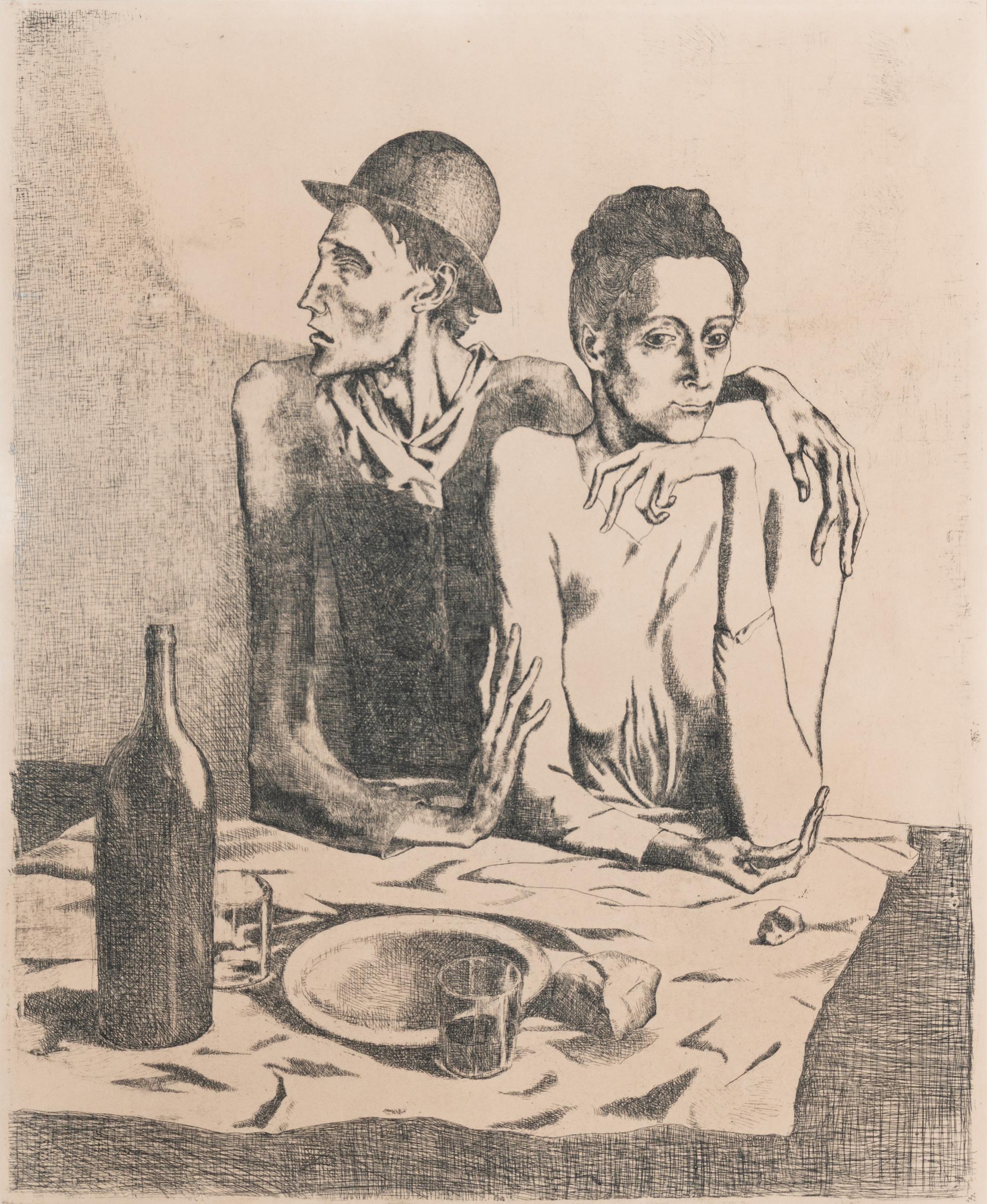 Le Repas Frugal (from La Suite des Saltimbanques ), 1904; printed 1913