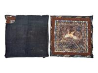 A Pair of Chinese Embroidered Silk Rank Badges, Buzi