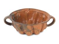 Four Galena Glaze Redware Vessels