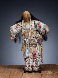 Sioux Doll, with American Flags