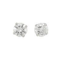 DIAMOND AND PLATINUM STUD EARRINGS WITH JACKETS