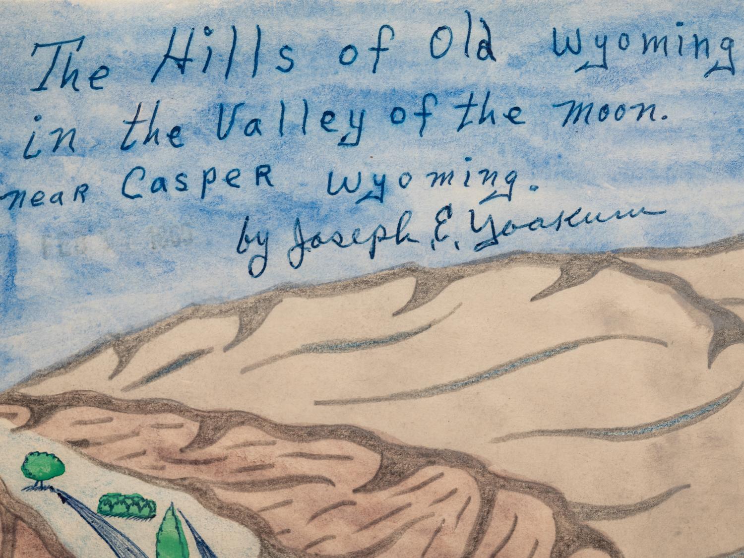 The Hills of Old Wyoming in the Valley of the Moon. near Casper Wyoming.