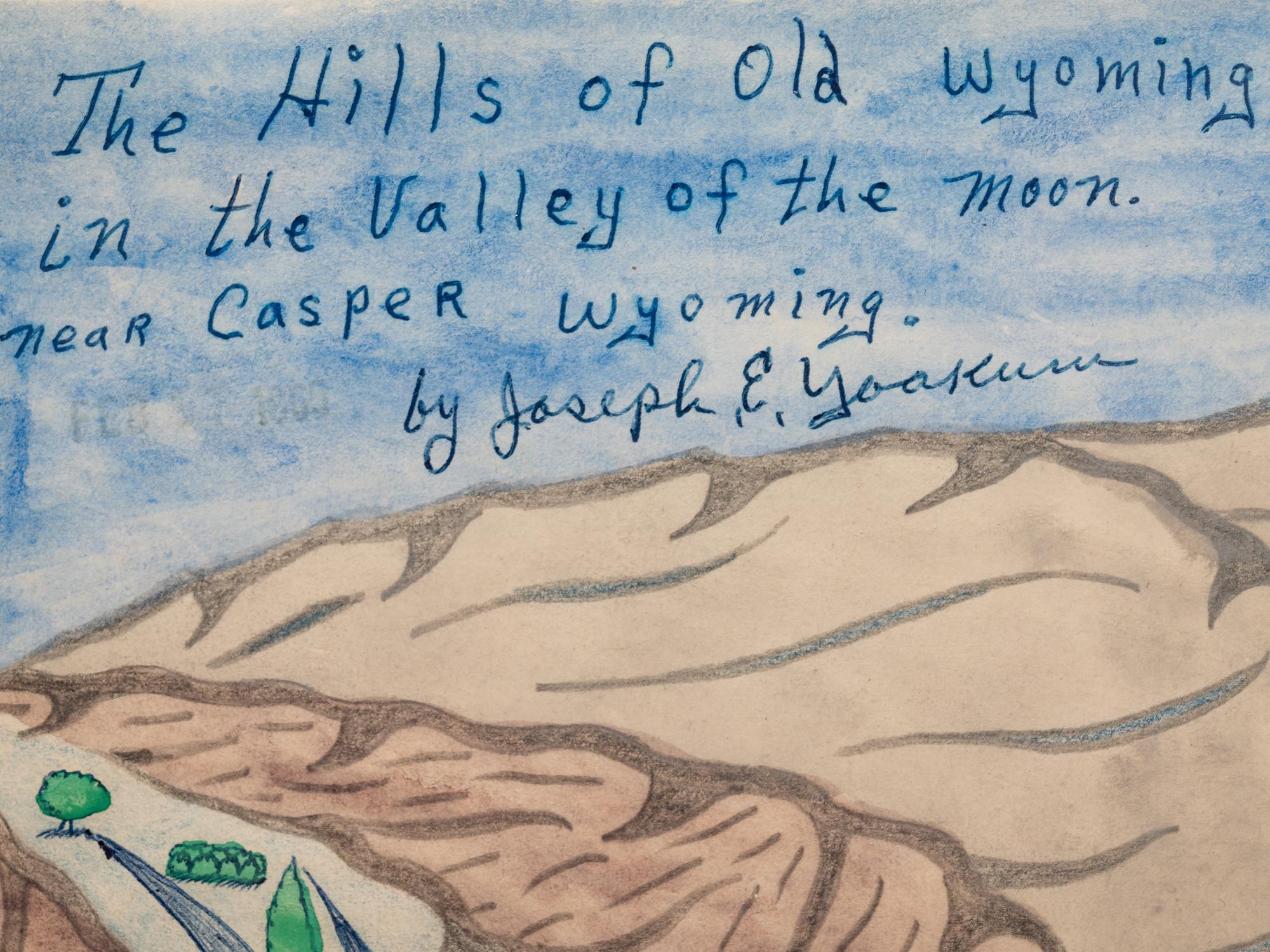 The Hills of Old Wyoming in the Valley of the Moon. near Casper Wyoming.