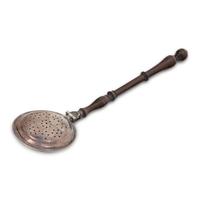 An English Miniature Silver Bed Warming Pan