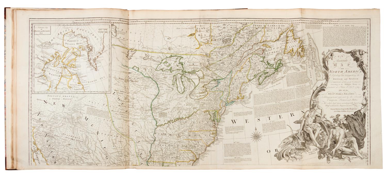 JEFFERYS, Thomas (ca 1719-1771). The American Atlas. London R. Sayer and J. Bennett, 1776.