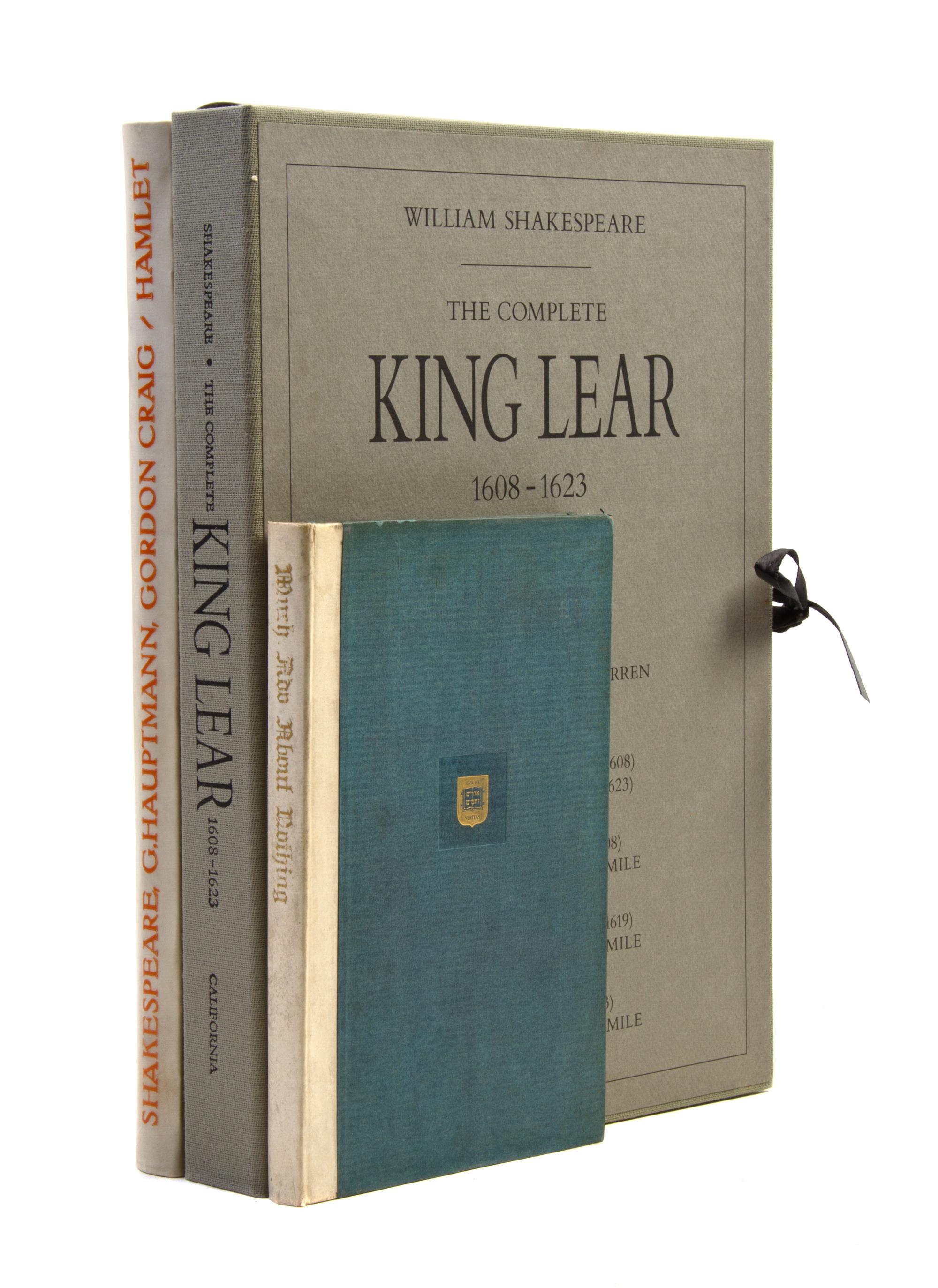 (FINE PRESS) SHAKESPEARE, WILLIAM. Three fine press editions of Shakespeare plays.