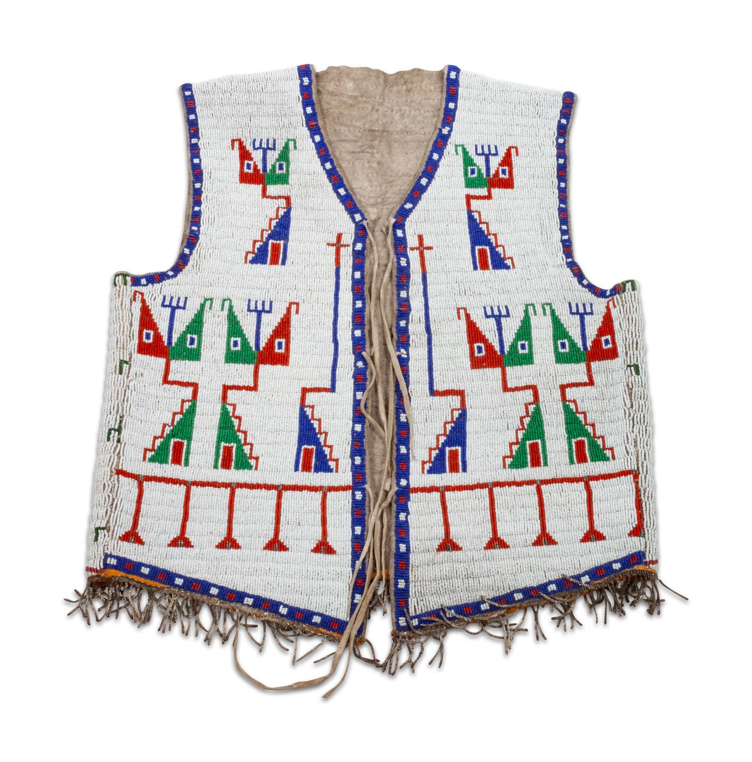 Sioux Beaded Hide Vest