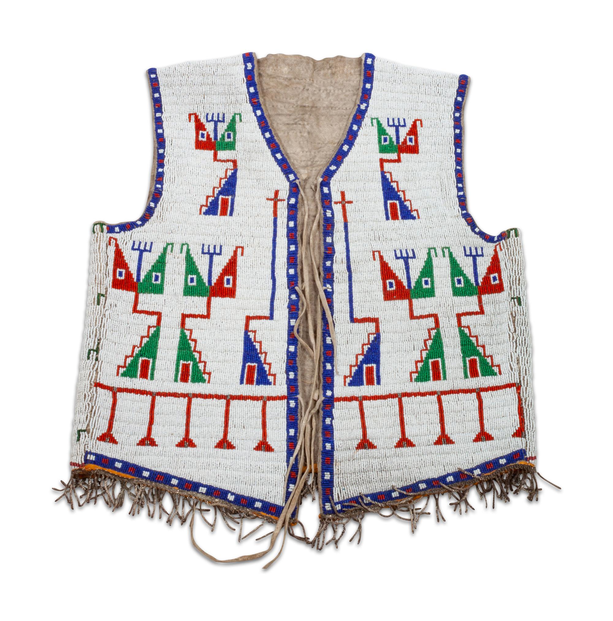Sioux Beaded Hide Vest
