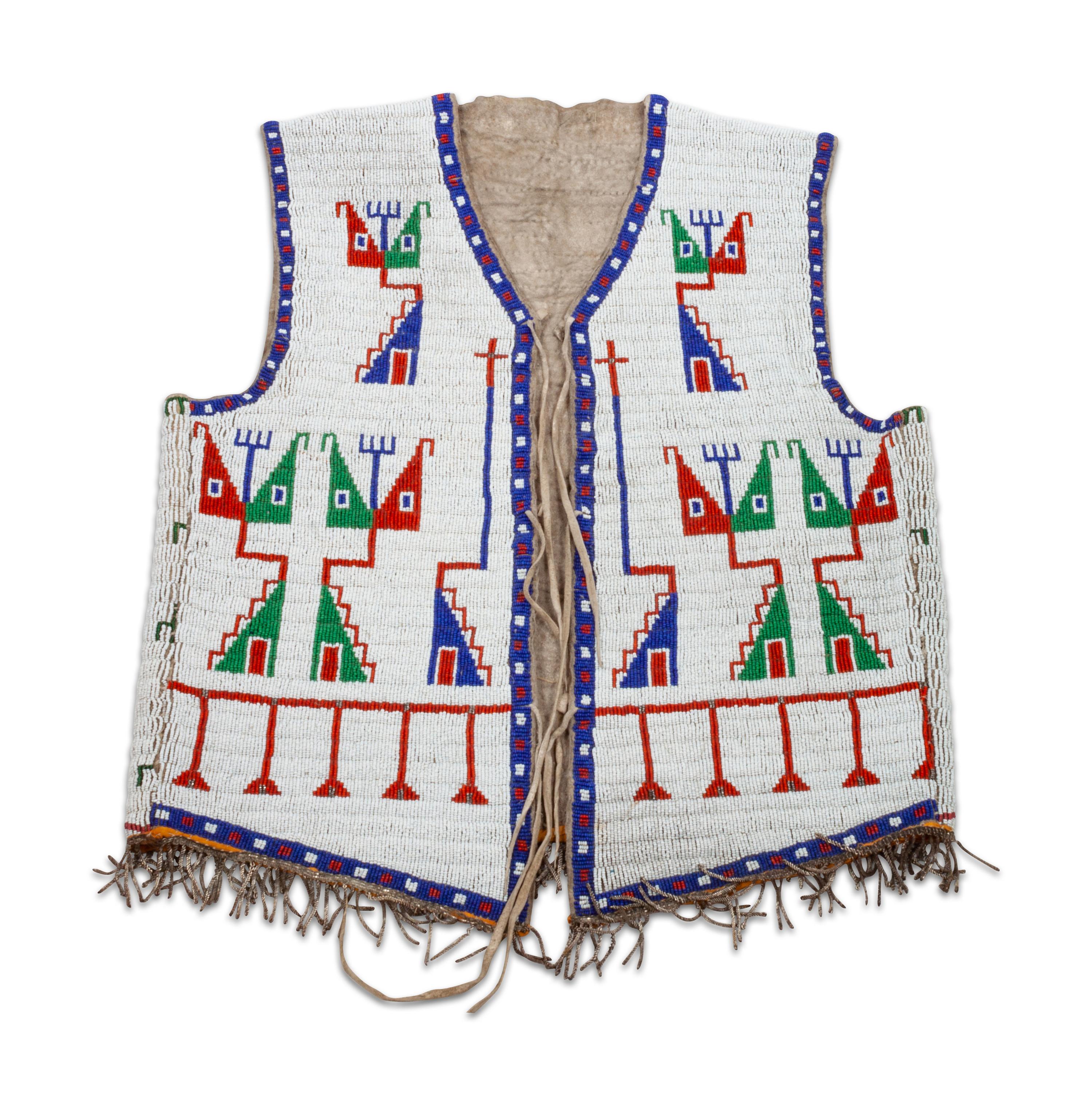 Sioux Beaded Hide Vest
