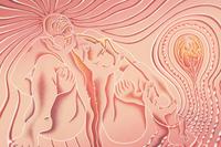 The Creation , Birth Tear/Tear , Birth Trinity , Guided by the Goddess , and Earth Birth (a group of 5 works from The Birth Project ), 1985