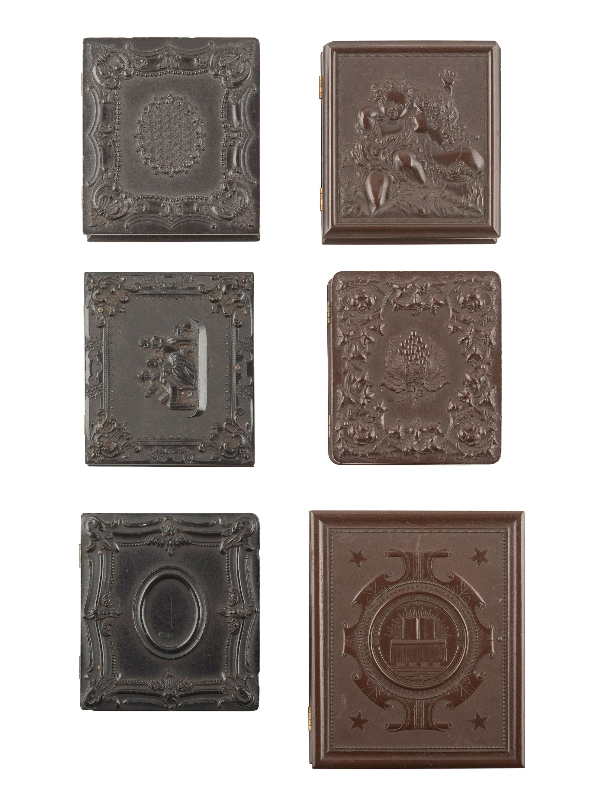 [EARLY PHOTOGRAPHY]. 34 assorted images housed in mostly Union cases.