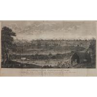 [REVOLUTIONARY WAR]. Encampment of the Convention Army At Charlotte Ville in Virginia after they had surrendered to the Americans . London: William Lane, January 1789.