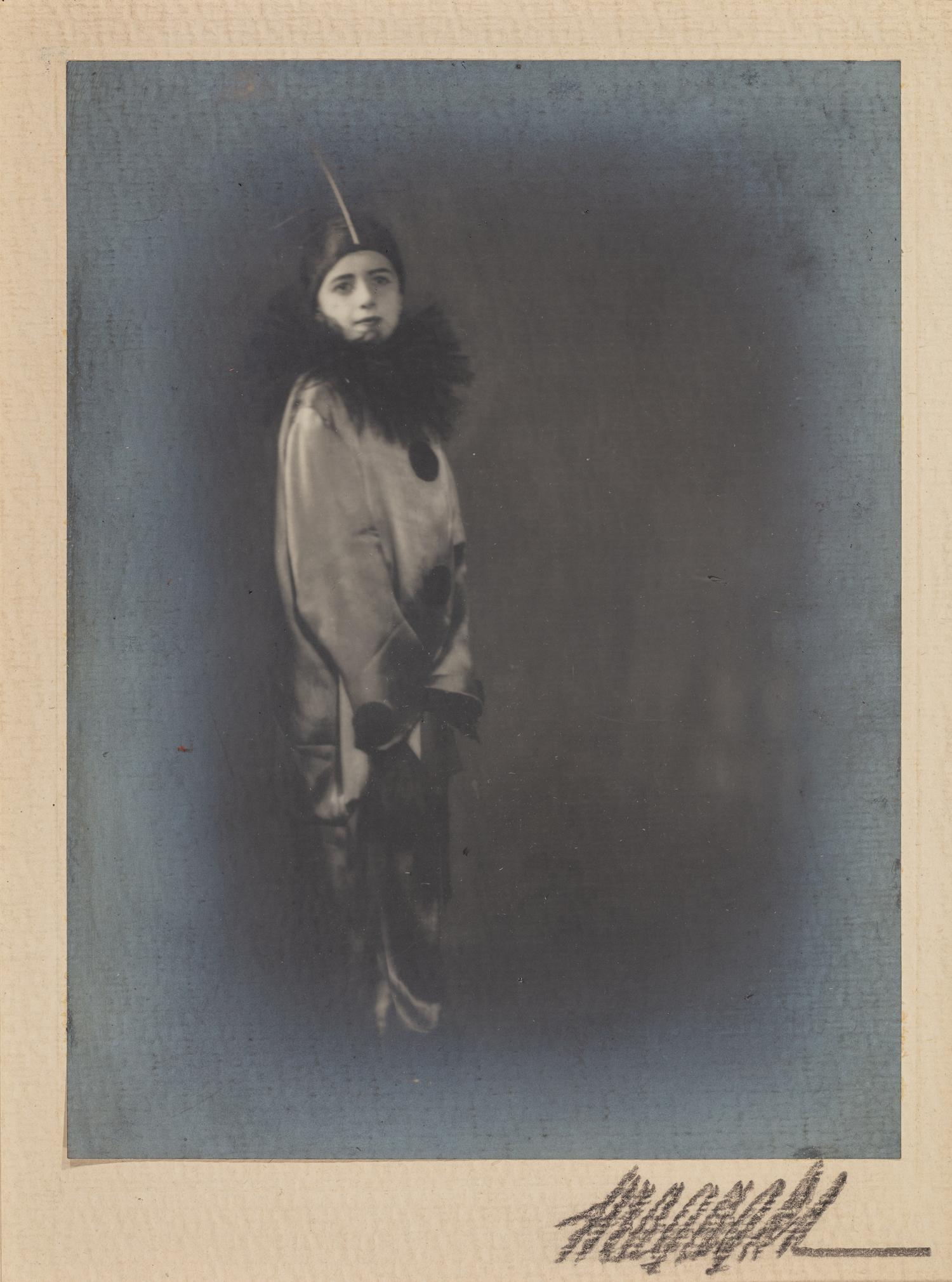 Anton Giulio Bragaglia (1890-1960) Portrait of a Child in a Pierrot Costume, 1930