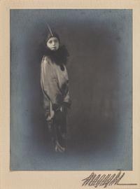 Anton Giulio Bragaglia (1890-1960) Portrait of a Child in a Pierrot Costume, 1930