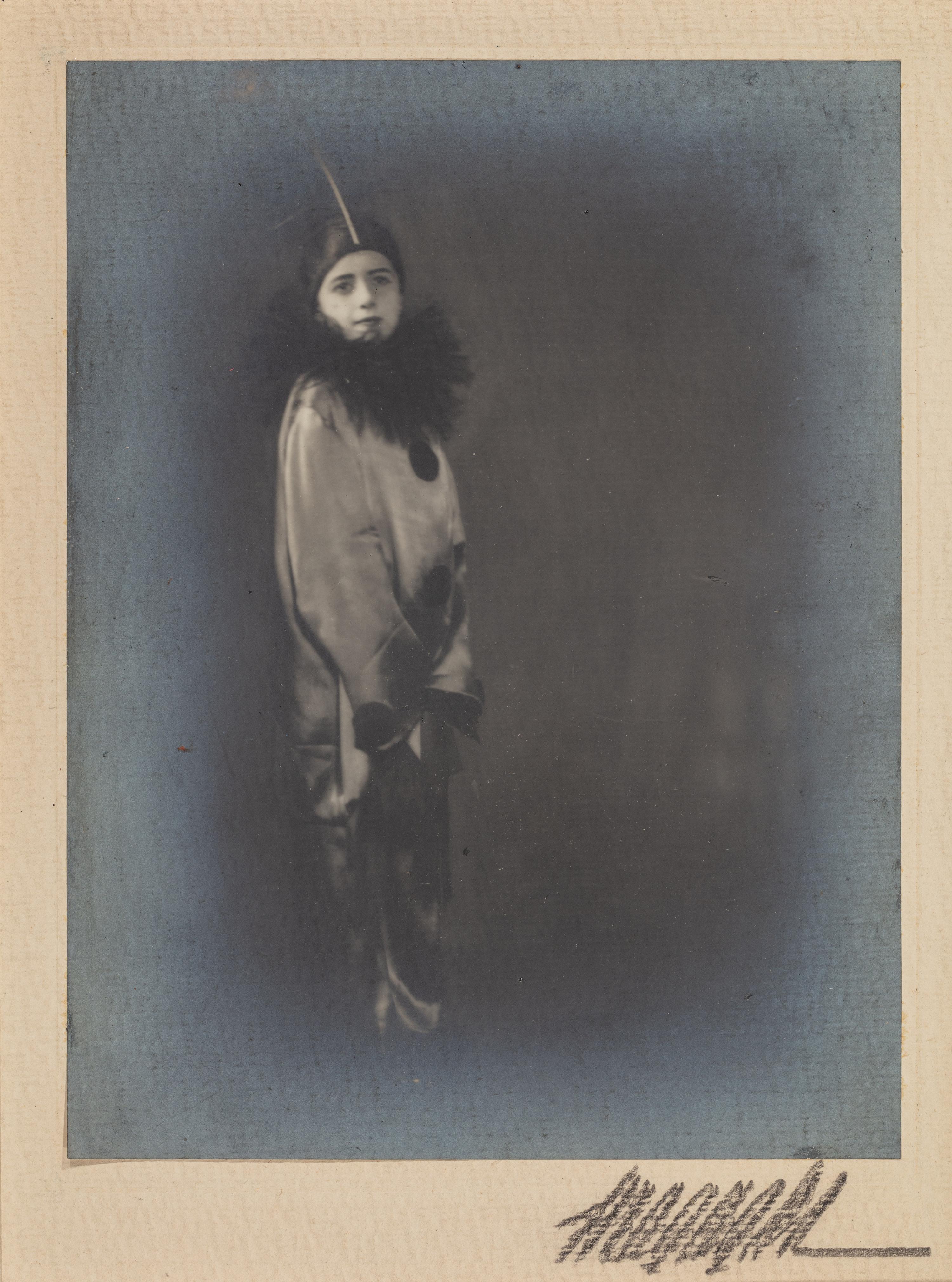 Anton Giulio Bragaglia (1890-1960) Portrait of a Child in a Pierrot Costume, 1930