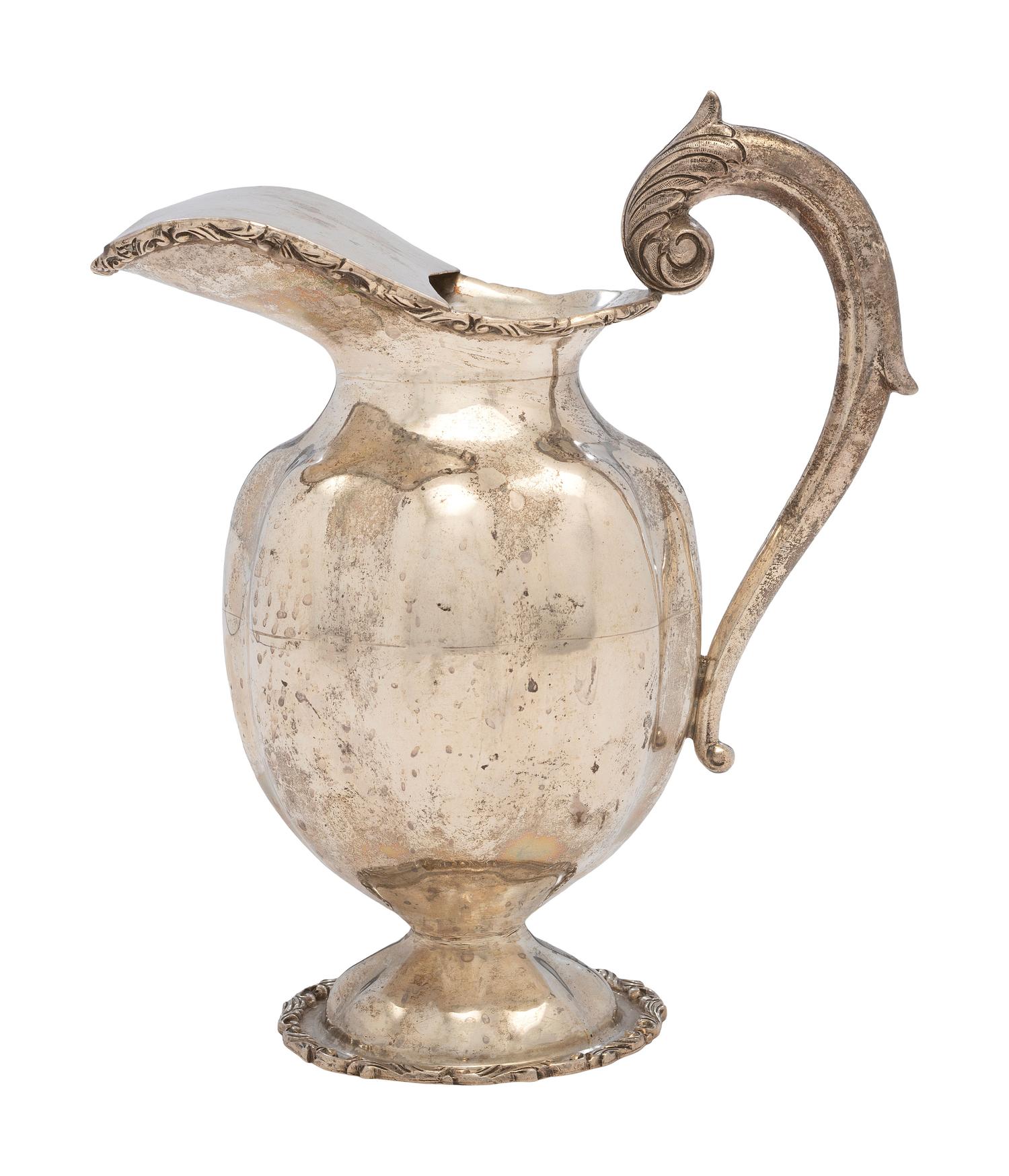 A Silver Water Pitcher