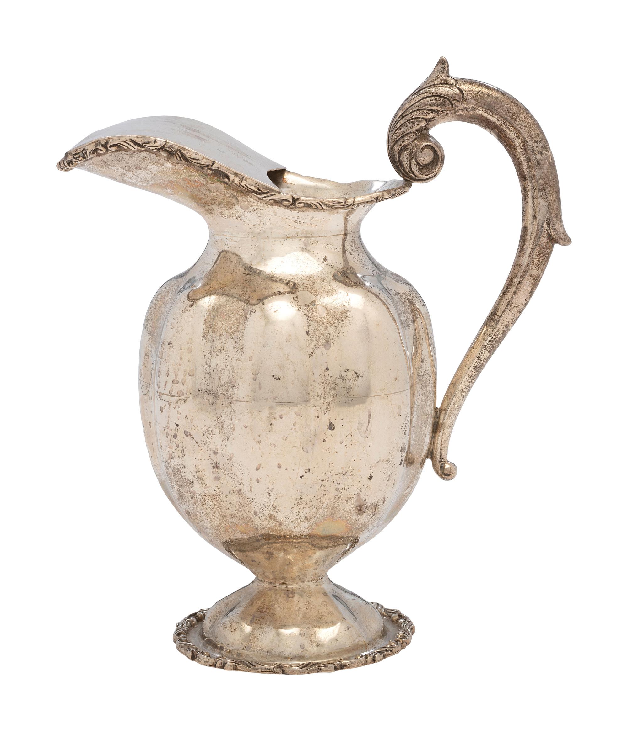 A Silver Water Pitcher