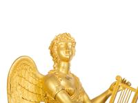 A French Empire Gilt Bronze Figural Clock — 19TH CENTURY