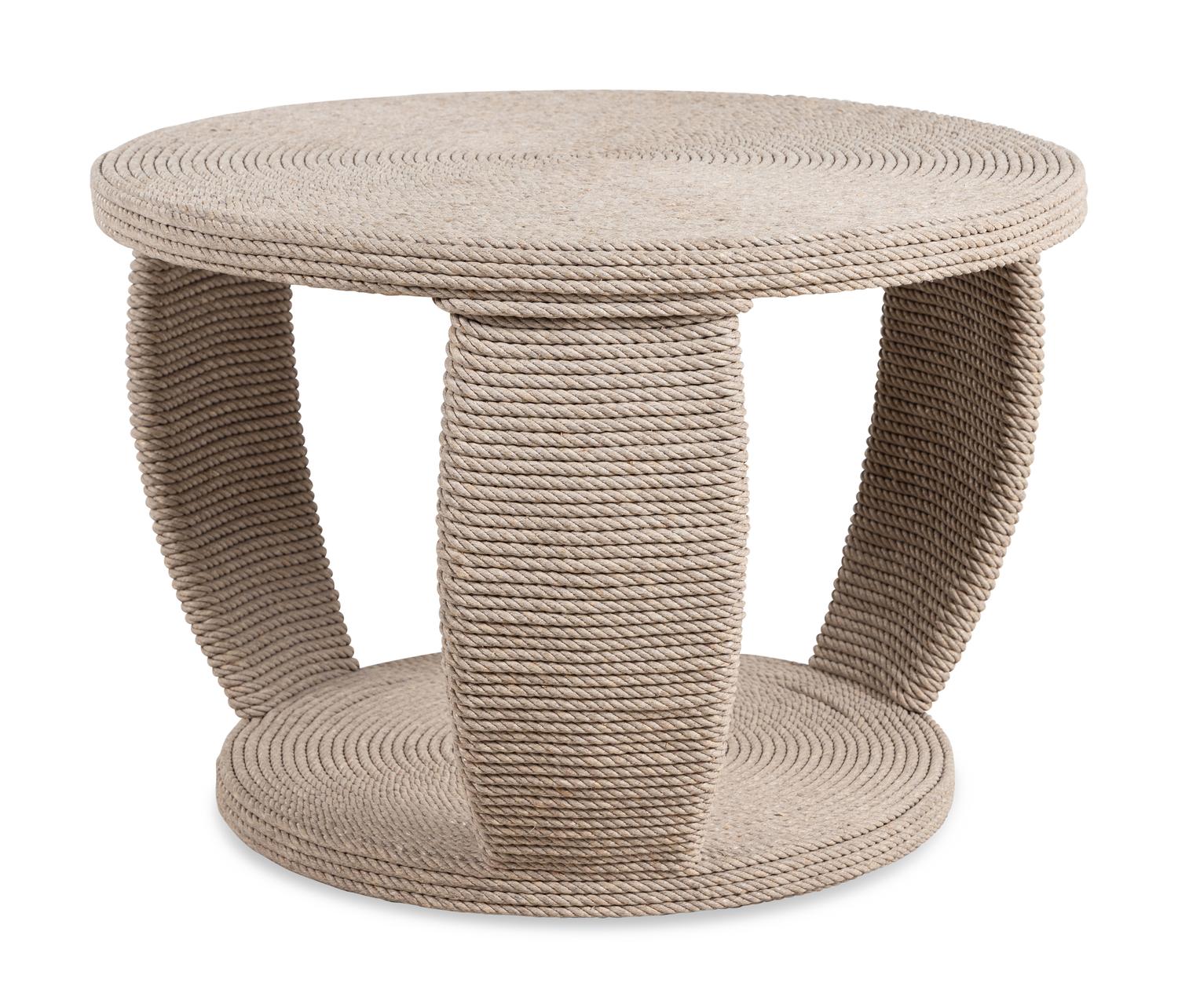 A Modernist Rope-Veneered Low Table in the Style of Christian Austuguevieille
