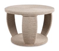 A Modernist Rope-Veneered Low Table in the Style of Christian Austuguevieille