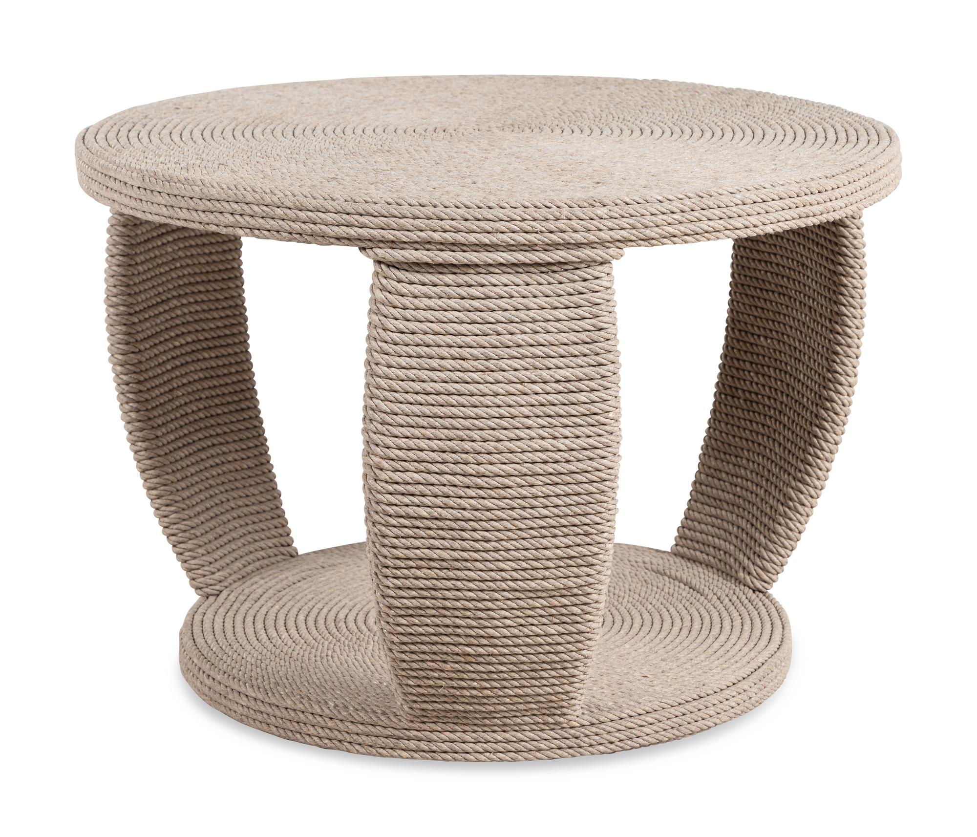 A Modernist Rope-Veneered Low Table in the Style of Christian Austuguevieille