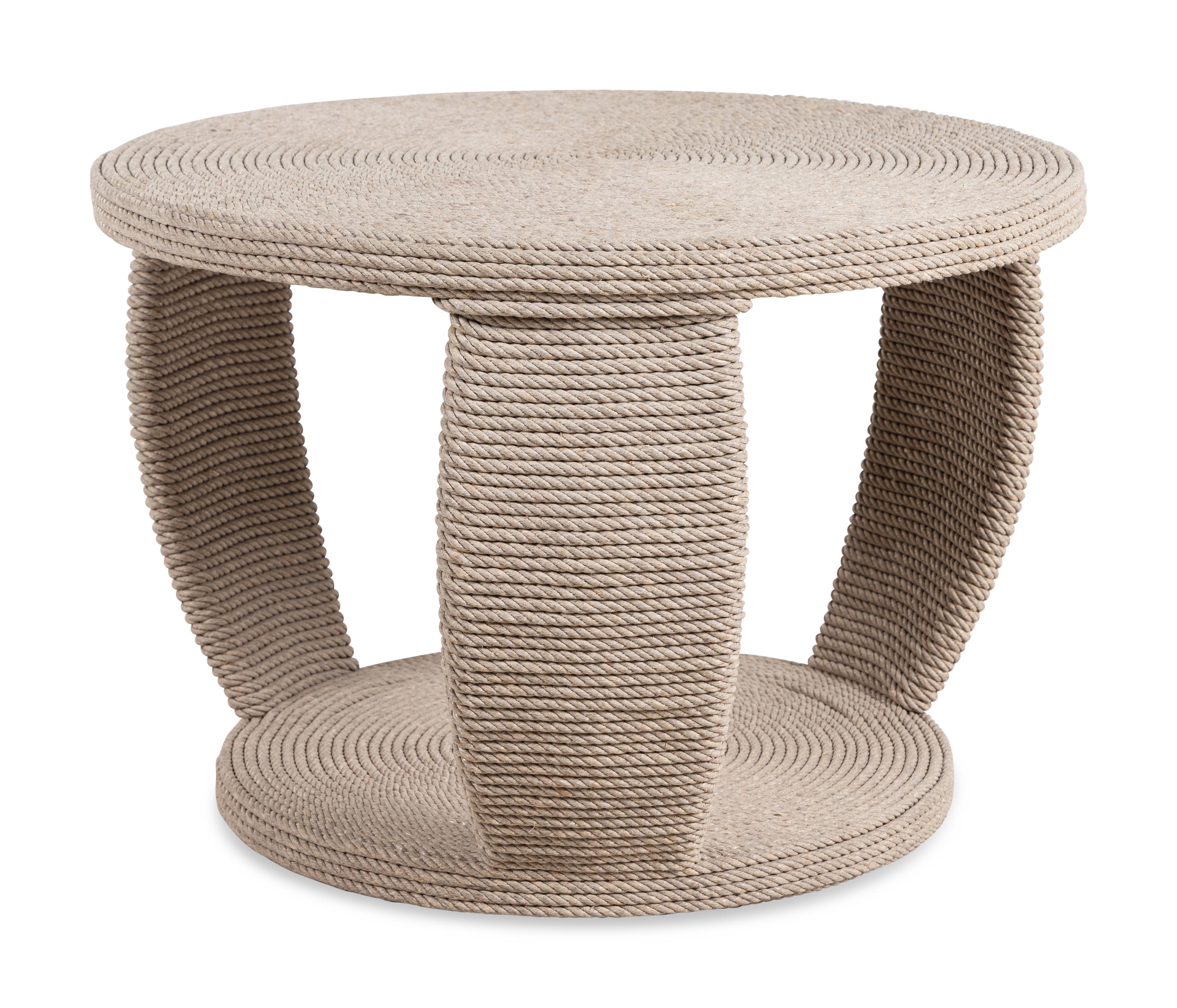 A Modernist Rope-Veneered Low Table in the Style of Christian Austuguevieille