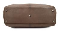 A Fendi Taupe Leather Large Peekaboo Bag, 12.5" H x 15.5" W x 7" D; Handle drop: 5".
