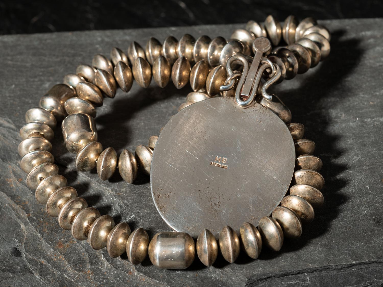 Sterling Silver and Coral Necklace
