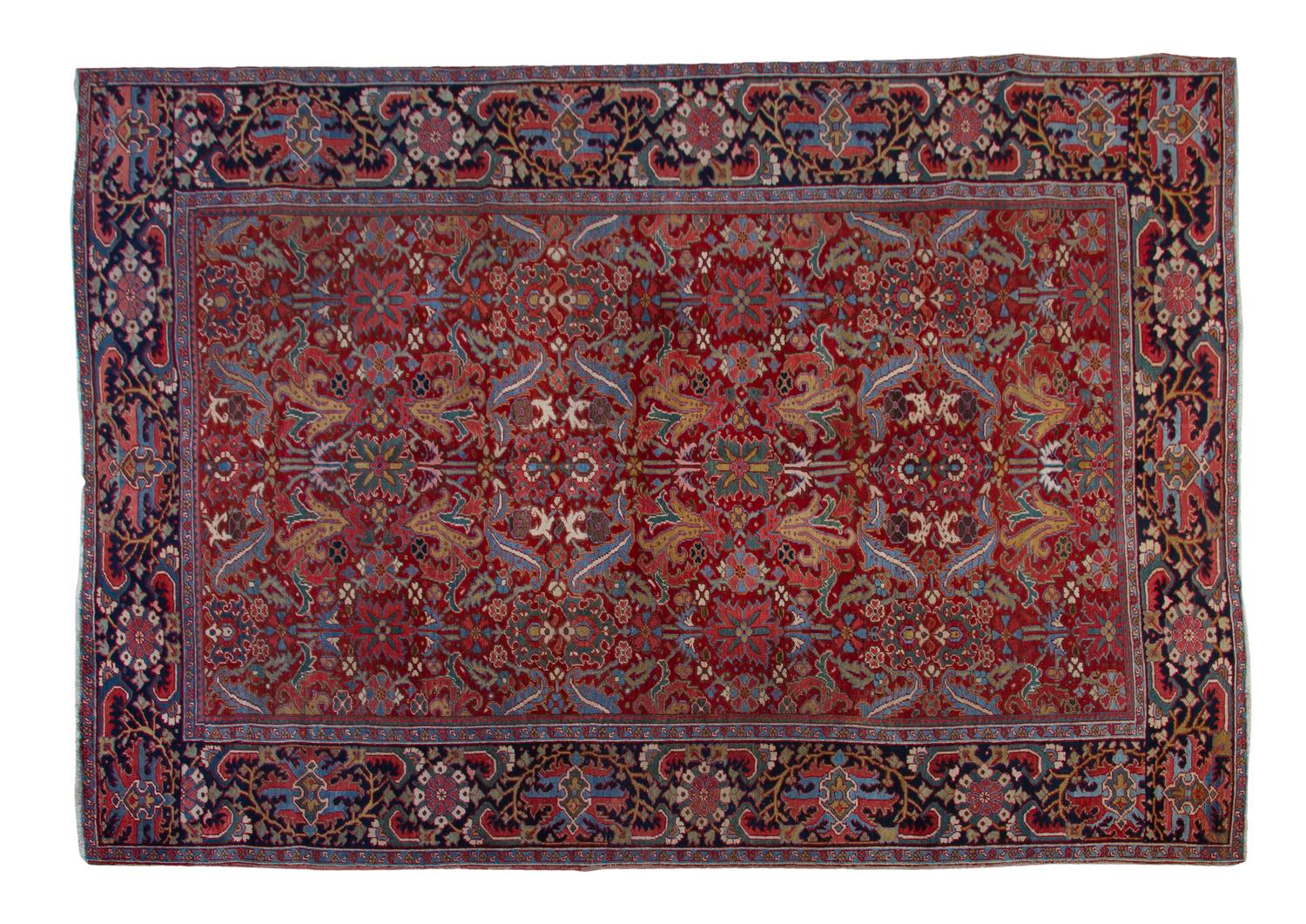 A Heriz Wool Rug, 11 feet 6 inches x 8 feet 3 inches.