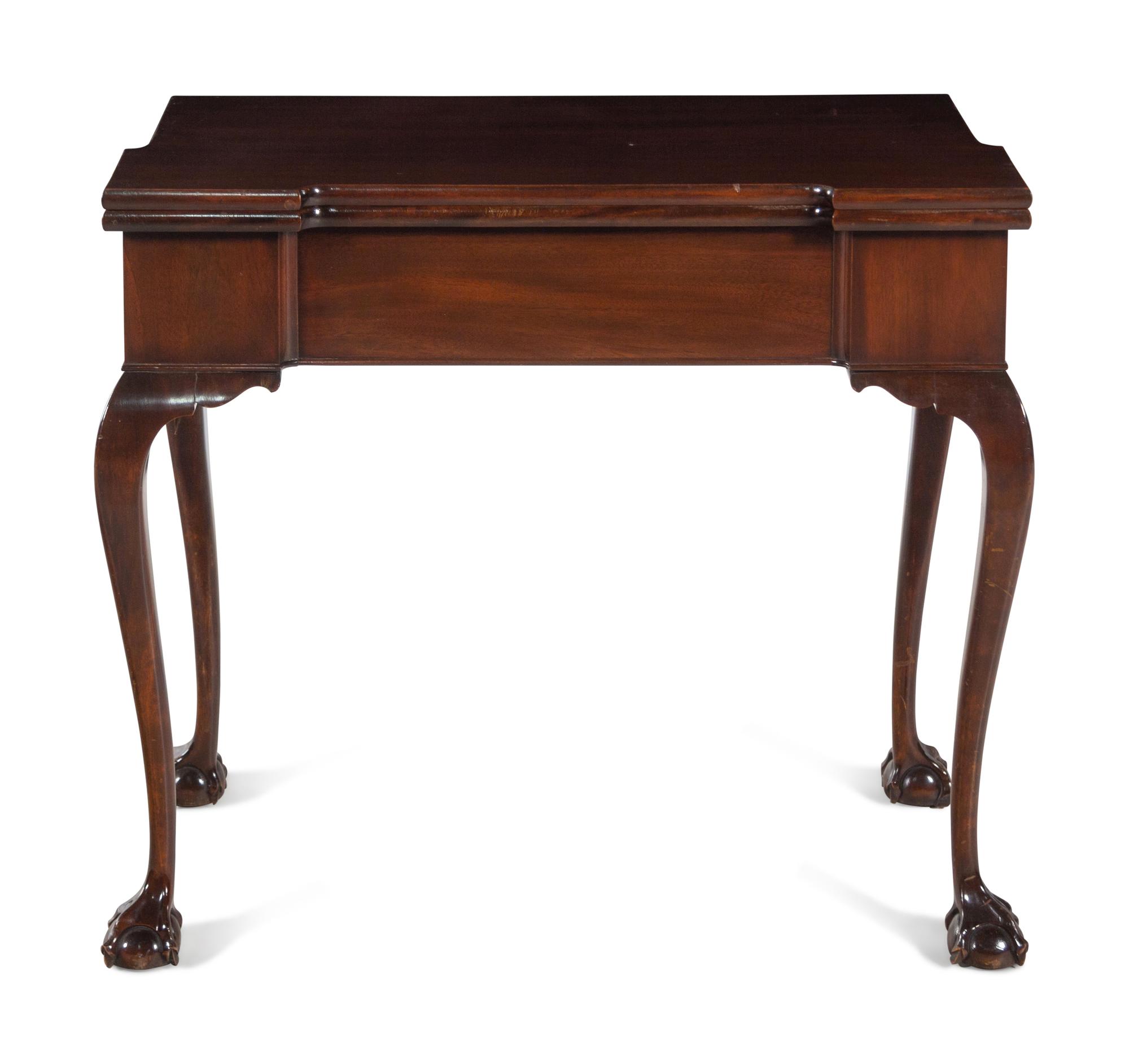 A George III Style Mahogany Flip-Top Game Table