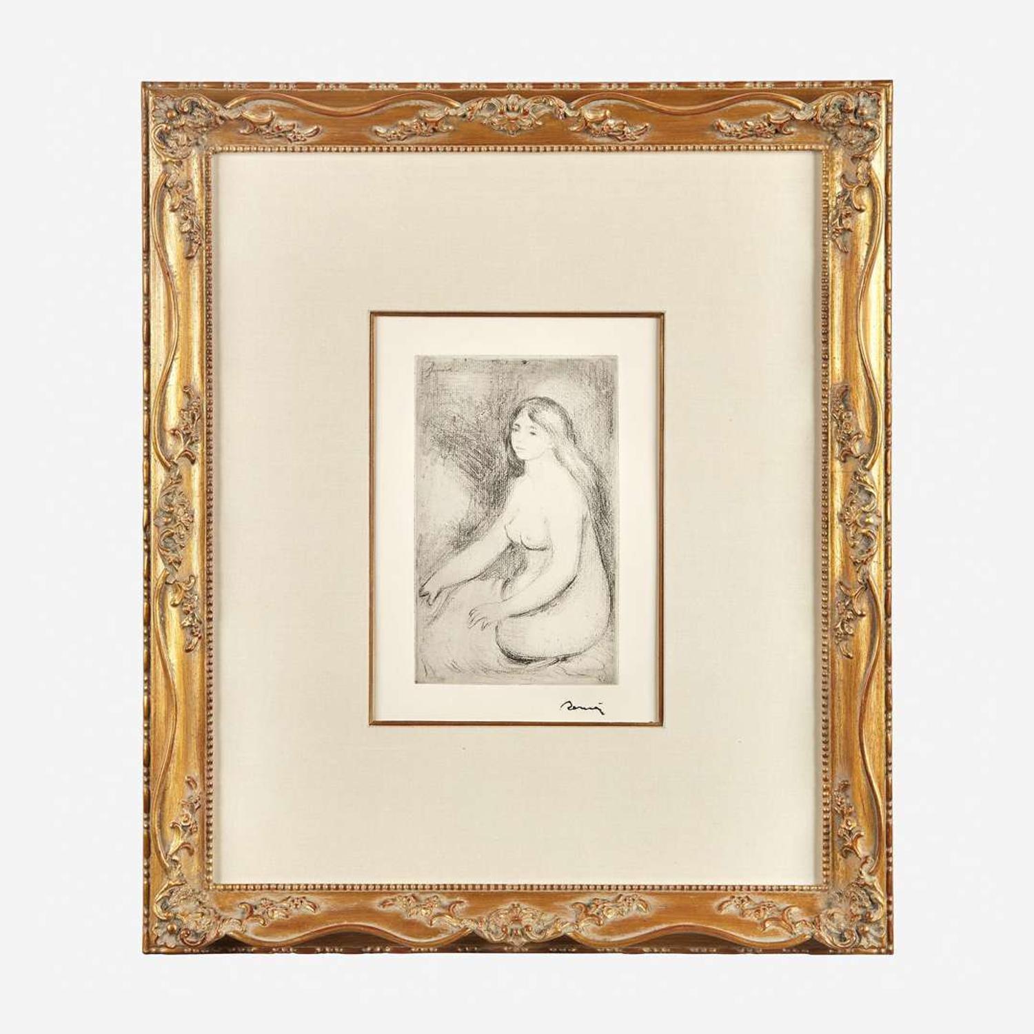 Pierre-Auguste Renoir (French, 1841-1919) Baigneuse Assise (Seated Bather)