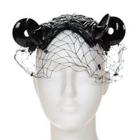 A Bes-Ben Rare Black Plastic Tubed Hat, 6" x 6".