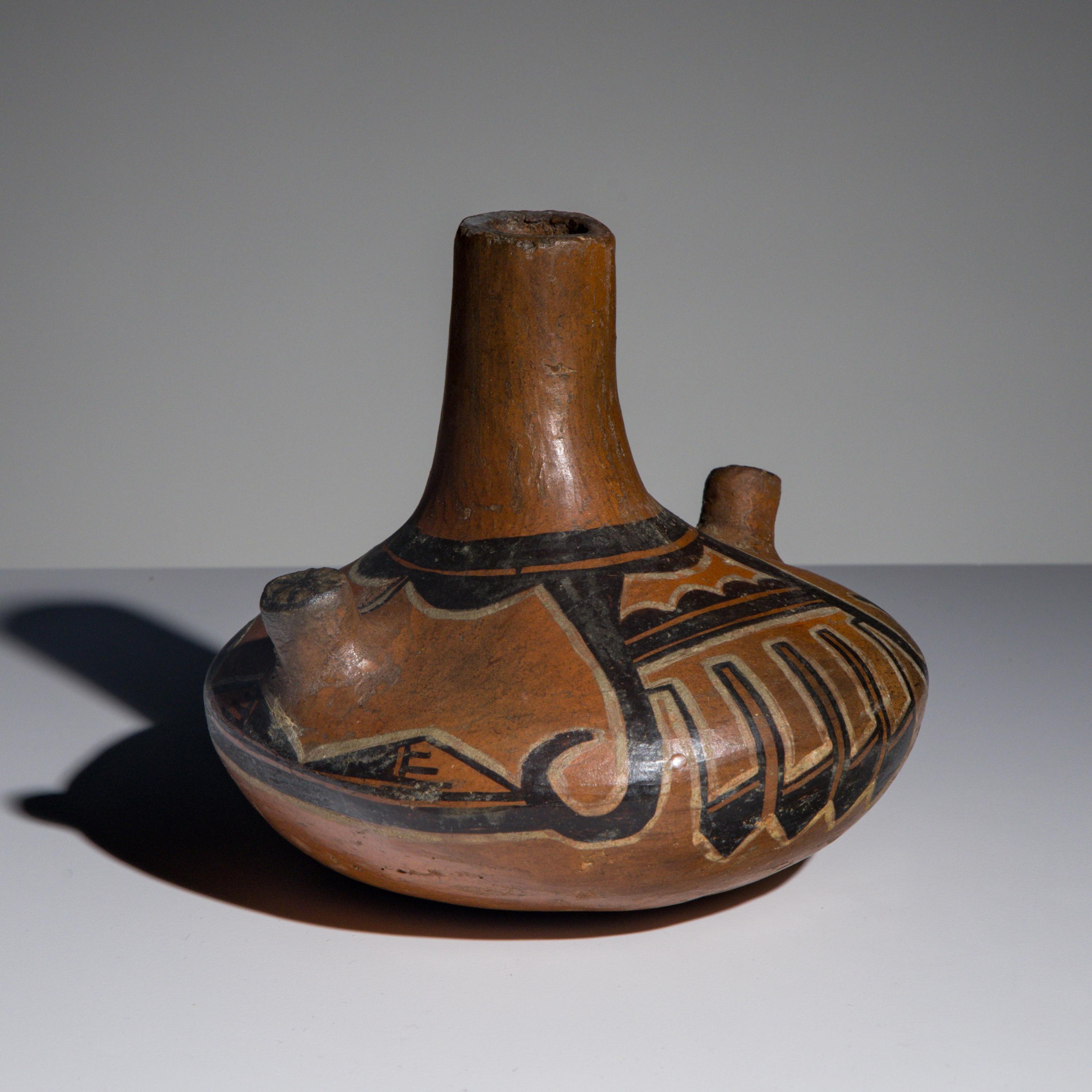 Annie Healing Nampeyo, Attributed (Hopi-Tewa, 1884-1968) — Hopi Lug-Handled Pottery Canteen