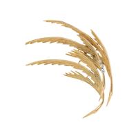 YELLOW GOLD AND DIAMOND BROOCH