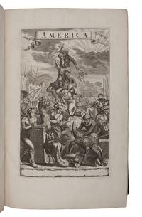 OGILBY, John (1600-1676), translator. [MONTANUS, Arnoldus (ca 1625-1683)]. America: being the latest, and most Accurate Description of the New World... Collected from most Authentick Authors, Augmented with later Observations, and Adorn'd with maps and Sculptures, by John Ogilby . London: Printed by the Author, 1671.