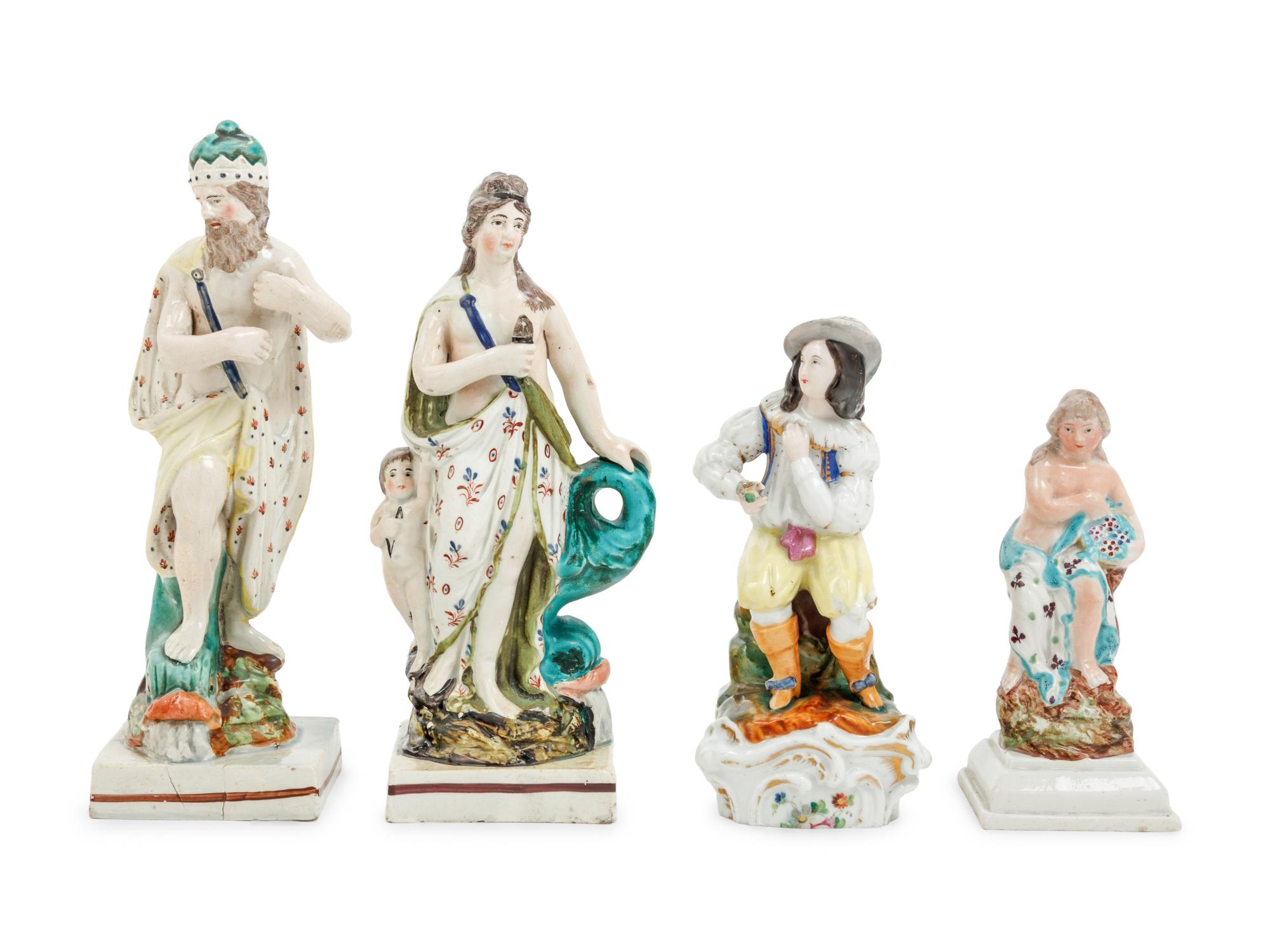 Three Staffordshire Figures