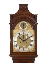 A George III Oak Tall Case Clock
