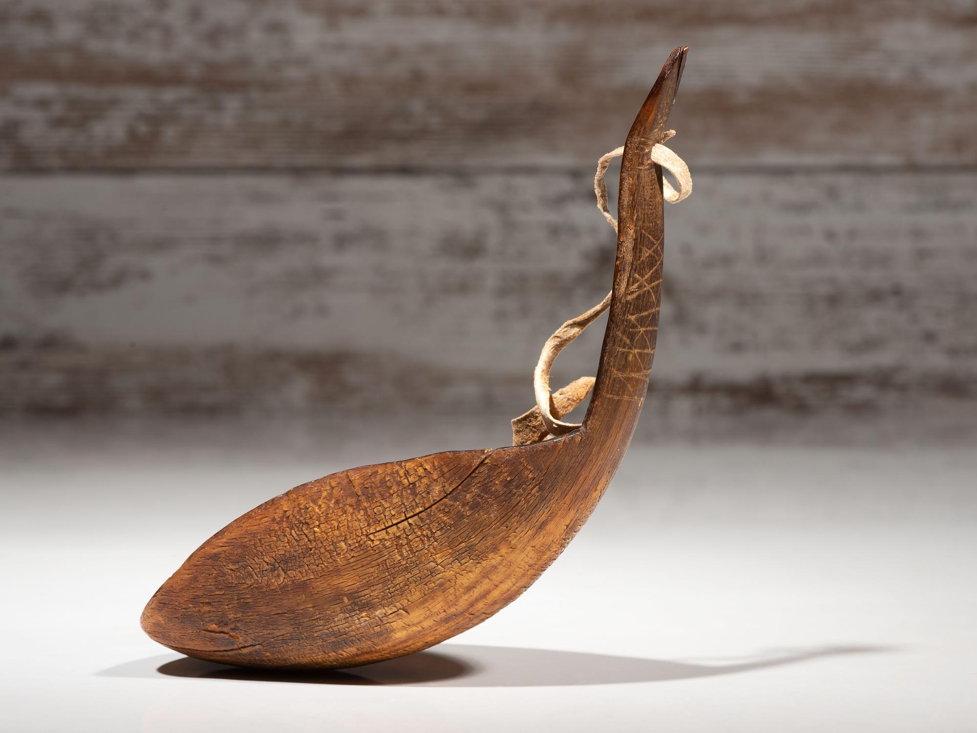 Plains Decorated Horn Ladle