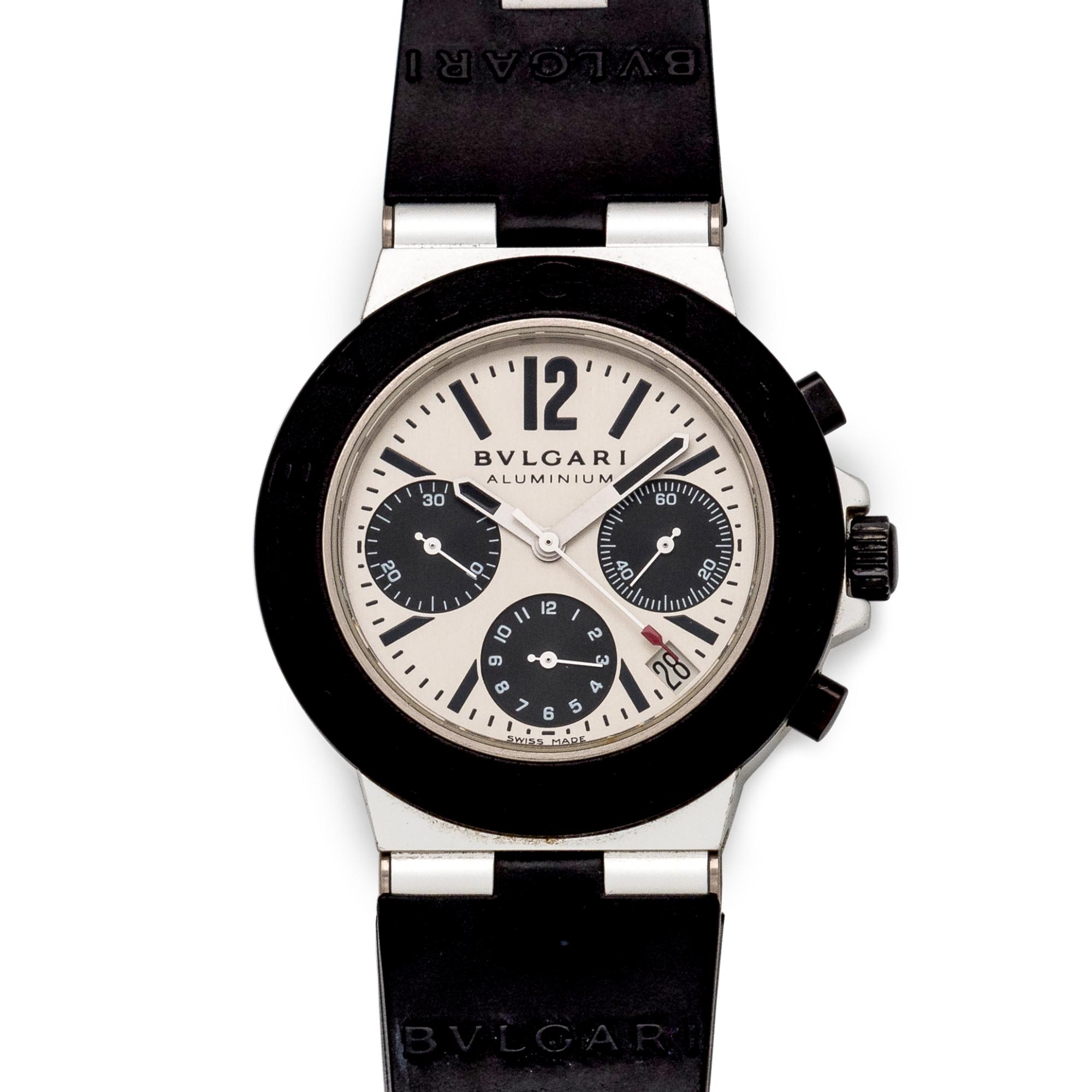Bvlgari, Aluminum Ref. AC.38TA 'Diagano' Chronograph Wristwatch