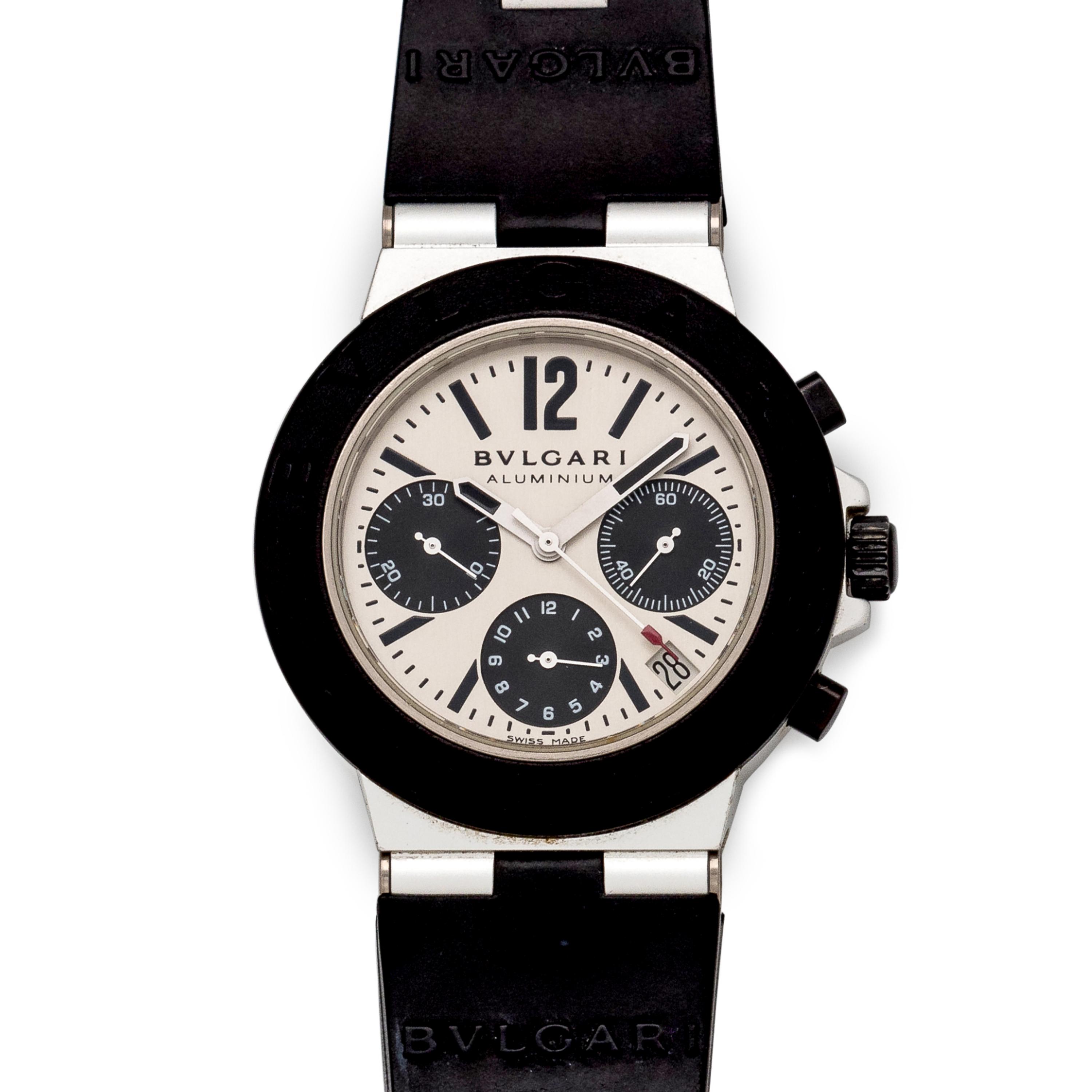 Bvlgari, Aluminum Ref. AC.38TA 'Diagano' Chronograph Wristwatch