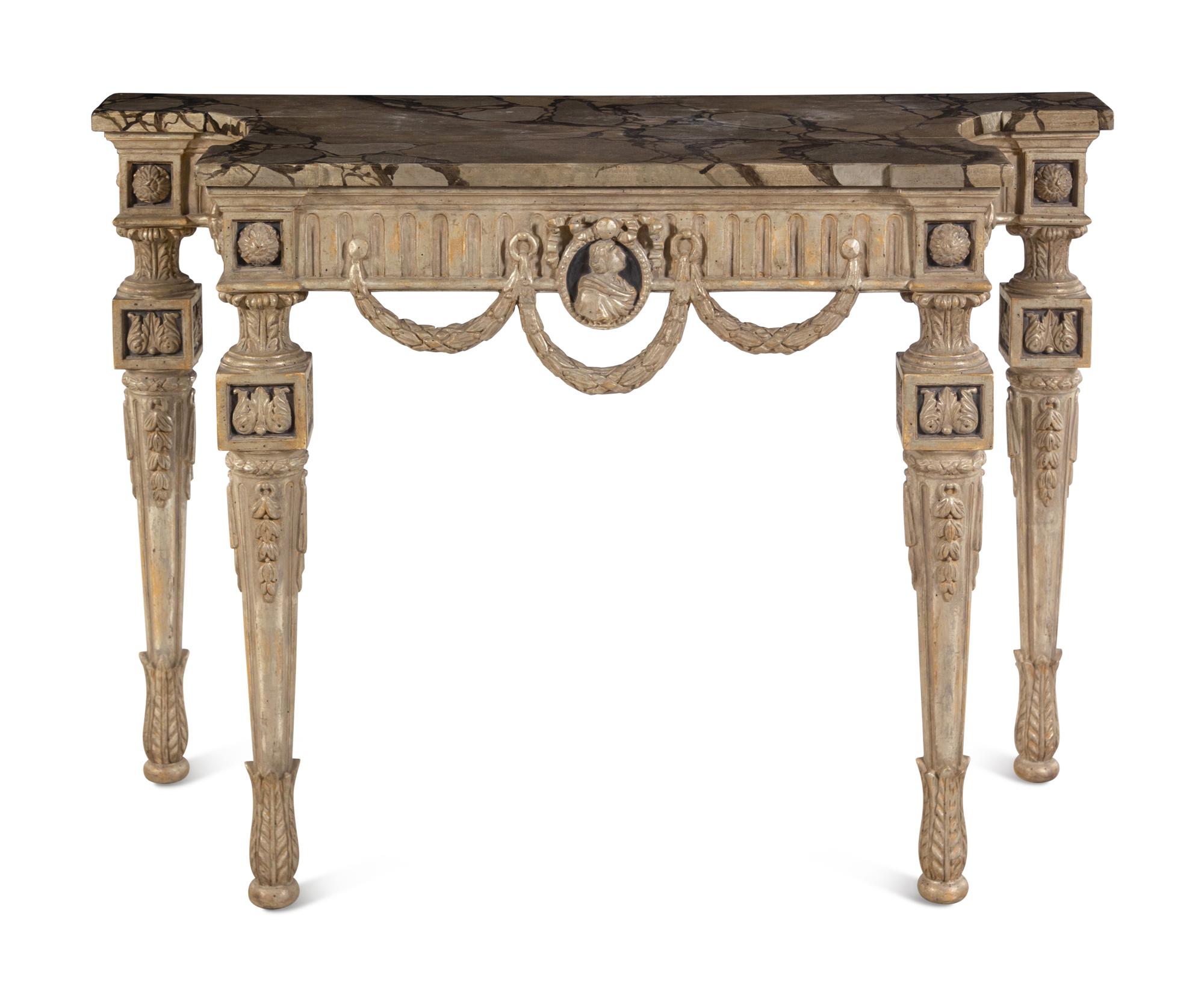 An Italian Painted Console Table