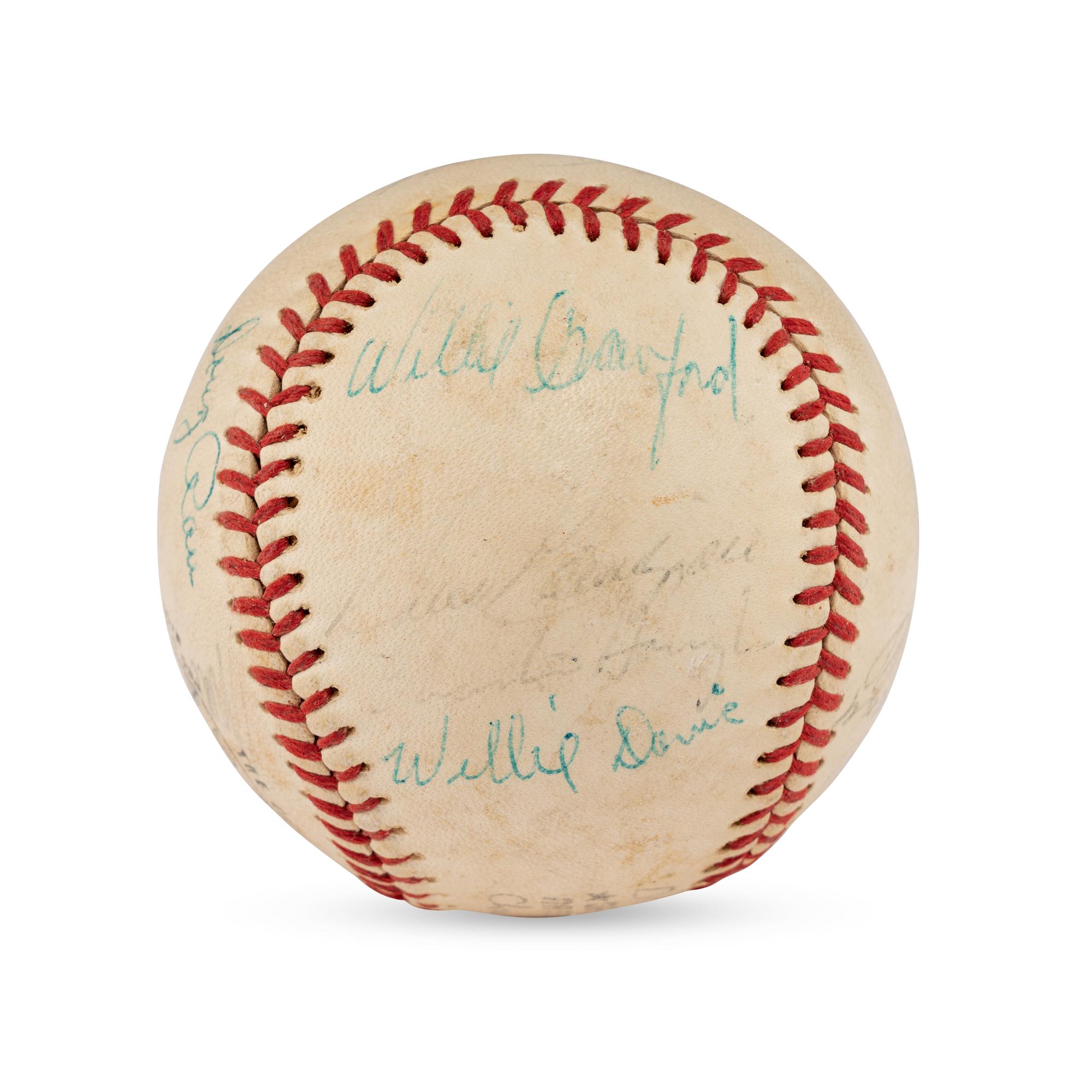 A 1973 Los Angeles Dodgers Team Signed Autograph Baseball